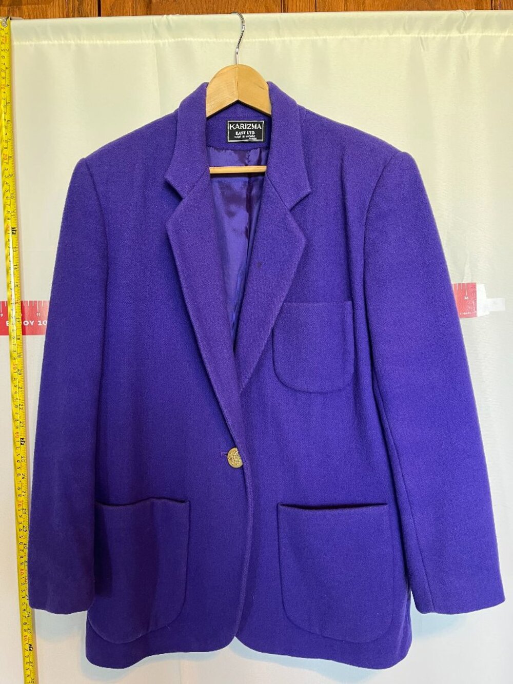 Wool Blazer in Purple size 10